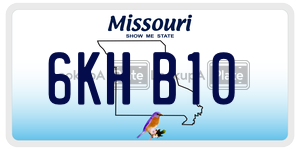 6KHB10  license plate in MO