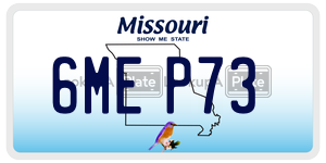 6MEP73  license plate in MO