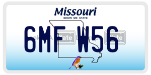 6MFW56  license plate in MO