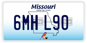 6MHL90  license plate in MO