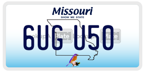 6UGU50  license plate in MO