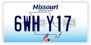 6WHY17  license plate in MO