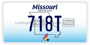 718T  license plate in MO