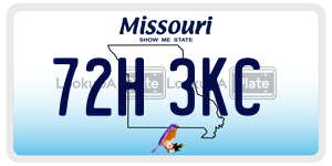 72H3KC  license plate in MO