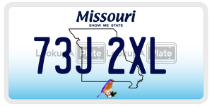 73J2XL  license plate in MO