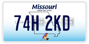 74H2KD  license plate in MO
