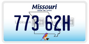 77362H  license plate in MO