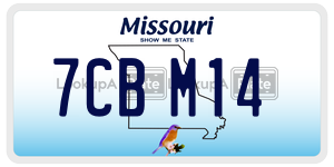 7CBM14 license plate in Missouri
