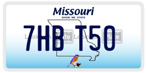 7HBT50  license plate in MO