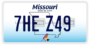 7HEZ49  license plate in MO