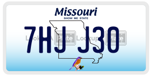 7HJJ30  license plate in MO