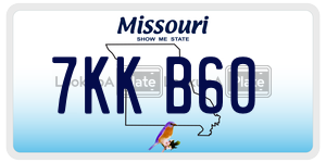 7KKB60  license plate in MO