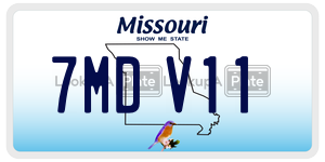 7MDV11  license plate in MO