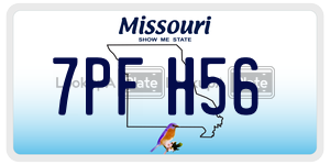 7PFH56  license plate in MO