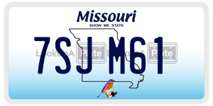 7SJM61  license plate in MO