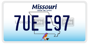 7UEE97  license plate in MO