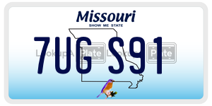 7UGS91  license plate in MO