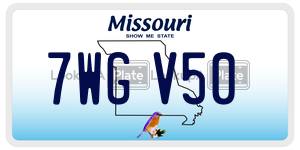 7WGV50  license plate in MO