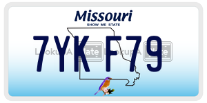 7YKF79  license plate in MO