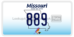 889  license plate in MO