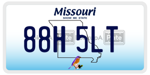 88H5LT  license plate in MO