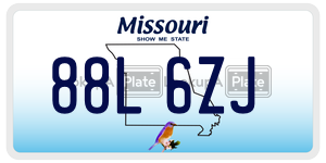 88L6ZJ  license plate in MO
