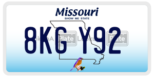 8KGY92  license plate in MO