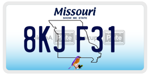 8KJF31  license plate in MO