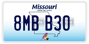 8MBB30  license plate in MO