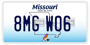 8MGW06  license plate in MO