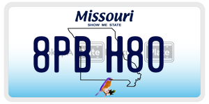 8PBH80 license plate in Missouri
