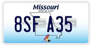 8SFA35  license plate in MO