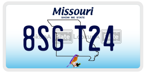 8SGT24  license plate in MO