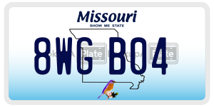 8WGB04  license plate in MO