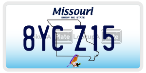 8YCZ15  license plate in MO
