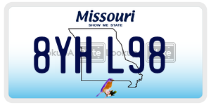 8YHL98  license plate in MO