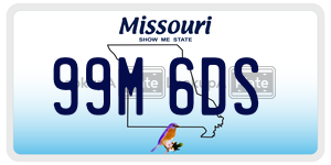99M6DS  license plate in MO