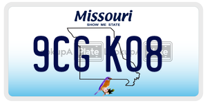 9CGK08 license plate in Missouri