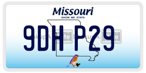 9DHP29  license plate in MO