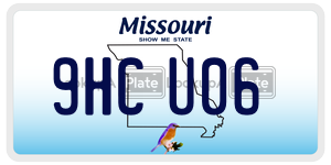 9HCU06  license plate in MO