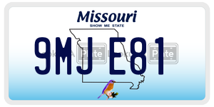 9MJE81  license plate in MO