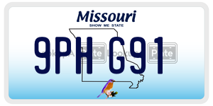 9PHG91  license plate in MO