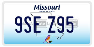 9SEZ95  license plate in MO
