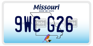 9WCG26 license plate in Missouri
