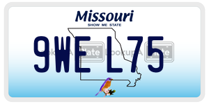 9WEL75  license plate in MO