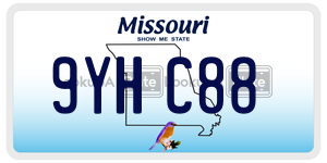 9YHC88  license plate in MO