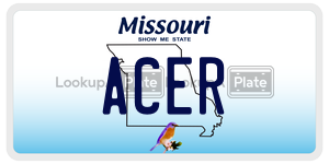 ACER  license plate in MO