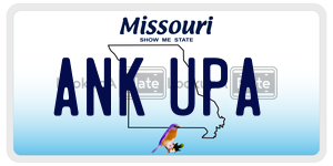 ANKUPA  license plate in MO