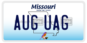 AUGUAG  license plate in MO