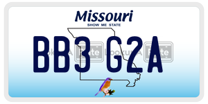 BB3G2A  license plate in MO